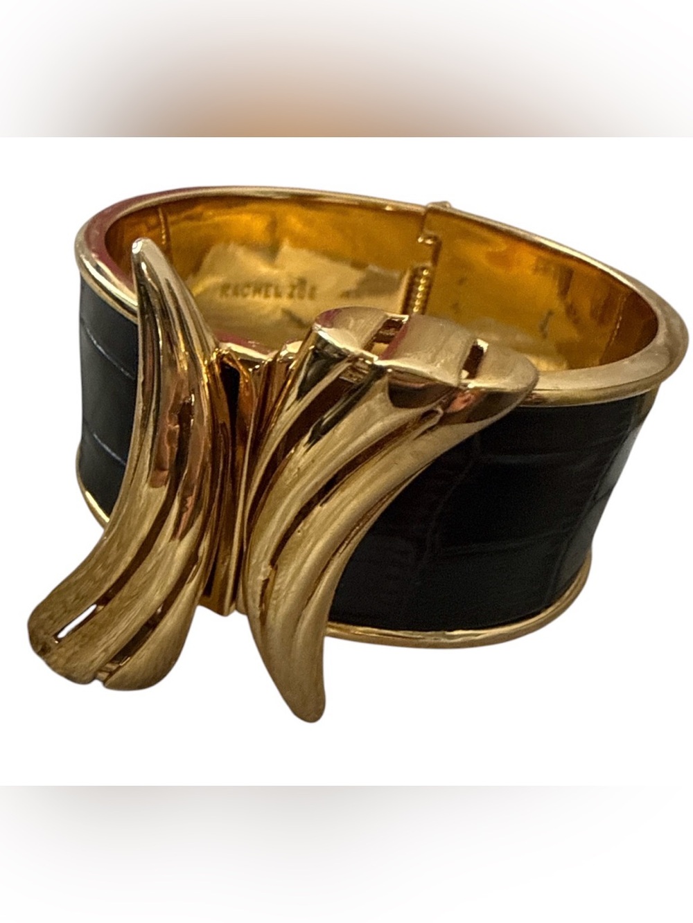 Rachel Zoe Leather Horn Cuff Bracelet